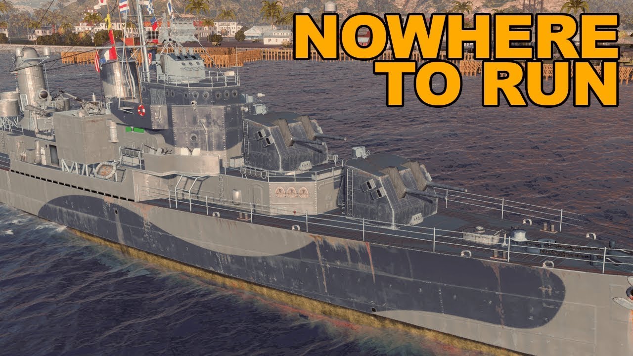 Nowhere To Run Against Gearing - World of Warships