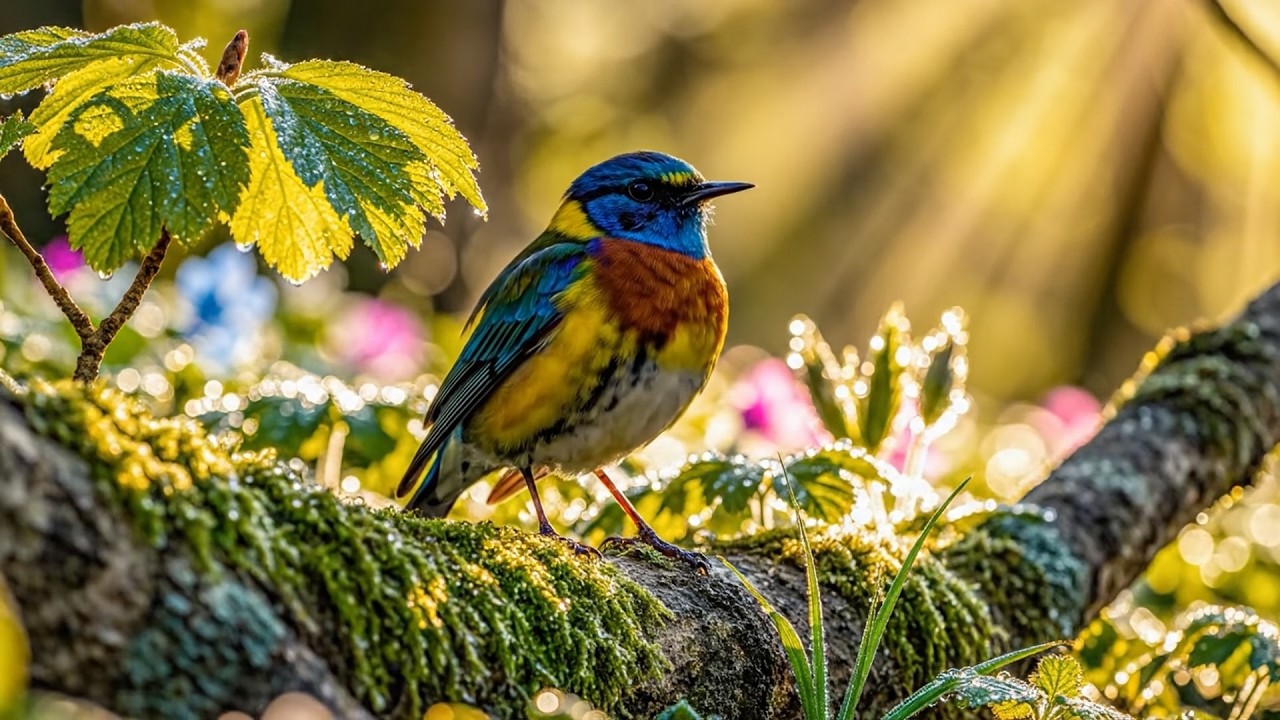 3 Hours Relaxing Piano & Bird Sounds 🐦 Peaceful Nature Music for Sleep, Study, Relaxation