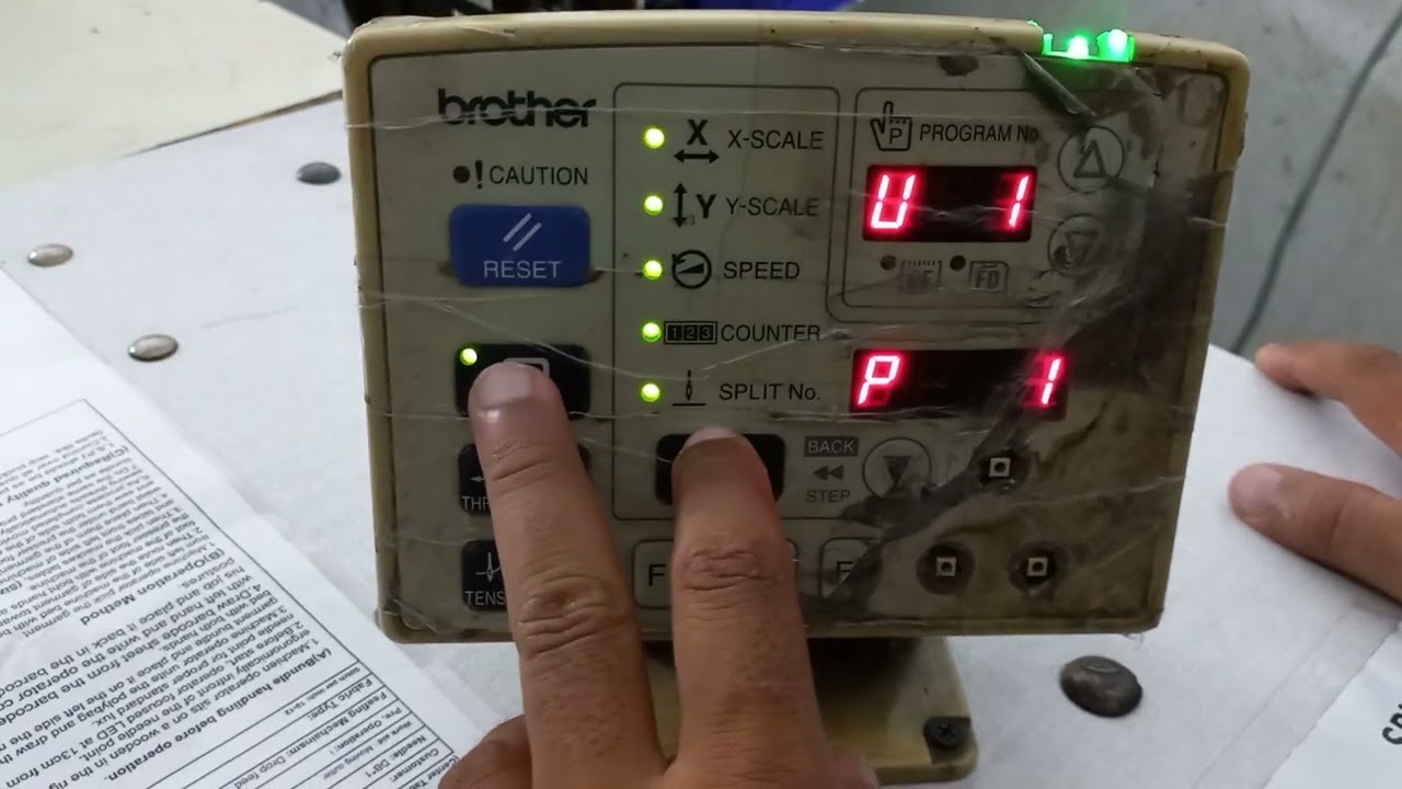 How to Brother  KE-430D Cycle programe