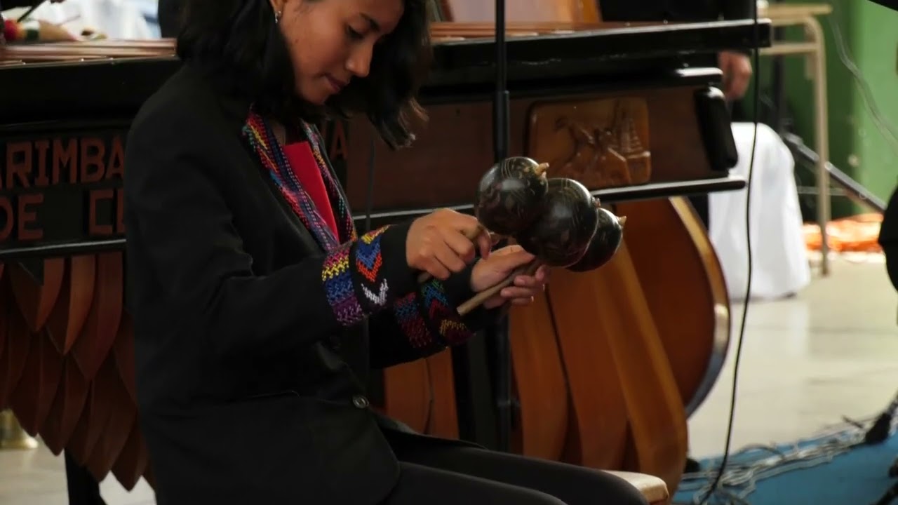 Marimba, Maíz y Café con la marimba femenina de concierto colegio Vanguardia Juvenil. 6-10-23