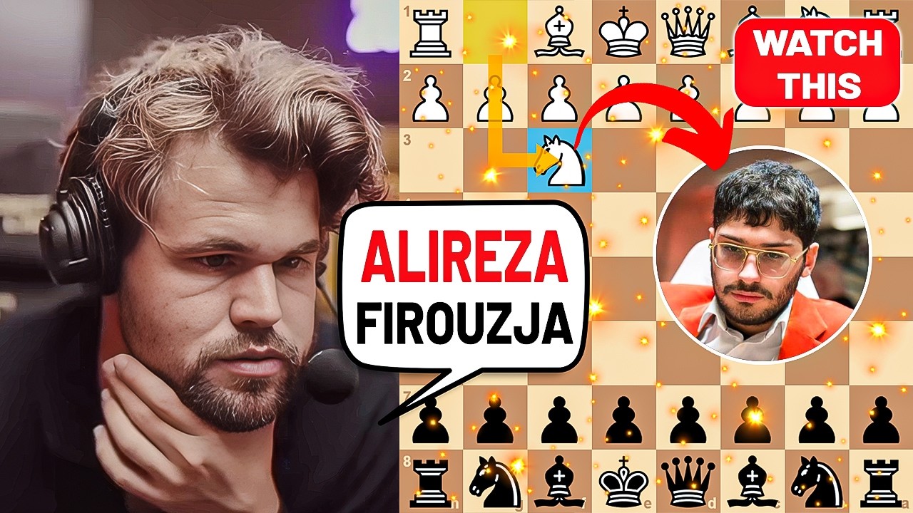 Magnus Carlsen Plays an Intense Game Against Alireza Firouzja!