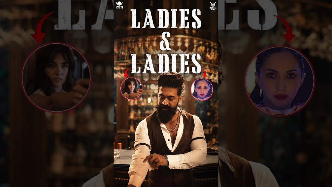 TOXIC Female Leads Intro 💥 Yash's Ladies Are Here! 🔥#toxic #toxicthemovie #yash #shorts