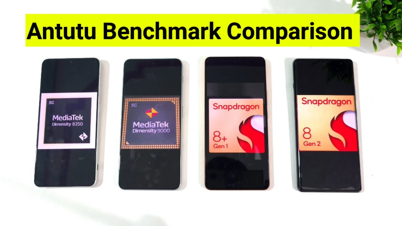 Dimensity 8350 vs 9000 vs Snapdragon  8+Gen1 vs 8Gen 2 Antutu Test Comparison 🔥