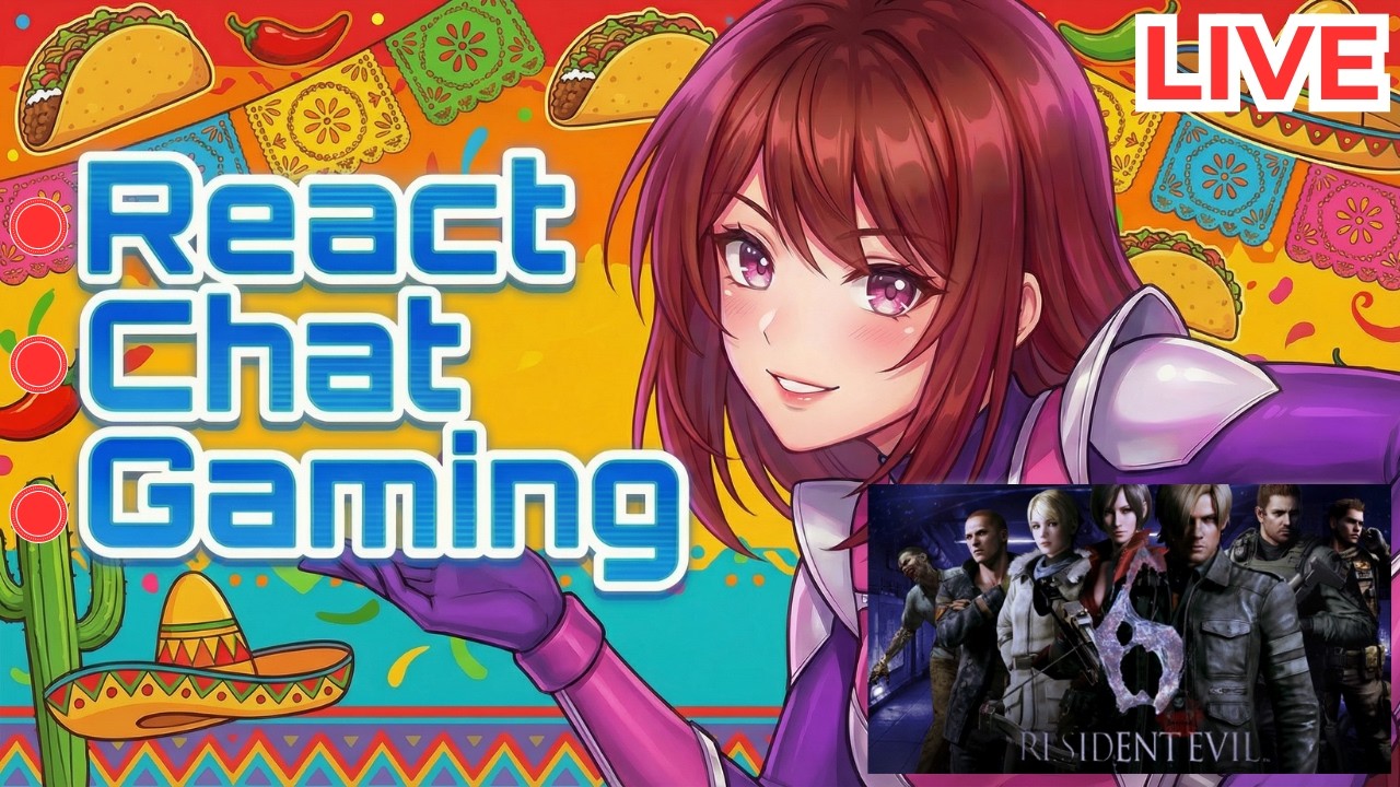 🔴-LIVE- {Jedi Ranger Vtuber} Taco Tuesday: Chatting + Resident Evil 6 Mayhem & Zombies! 🌮🧟‍♀️