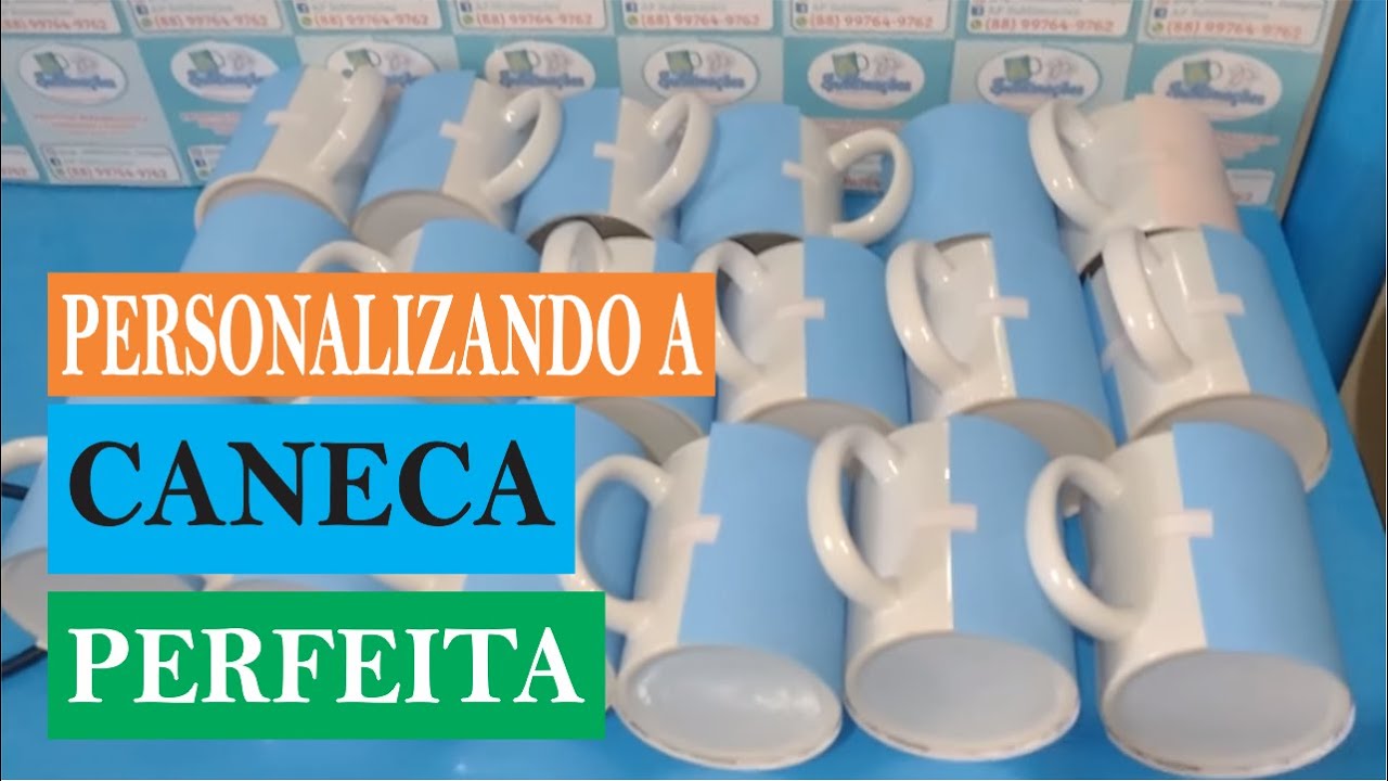 Como personalizar caneca cerâmica do zero - Sublimação
