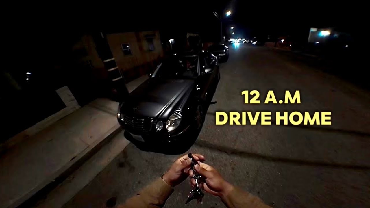 POV: DRIVING HOME AT MIDNIGHT IN MY MERCEDES V6 TURBO - 12AM