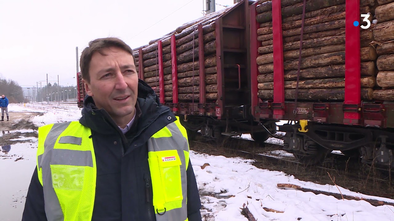 Andelot : la petite gare reprend du service pour transporter du bois vers les Landes