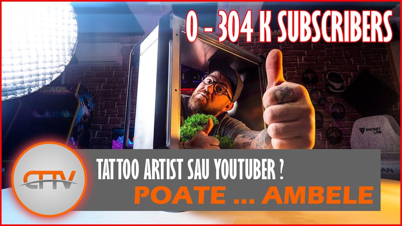 🔵🟡🔴 CipFlixTV - De la tatuator la Youtuber de SUCCES !