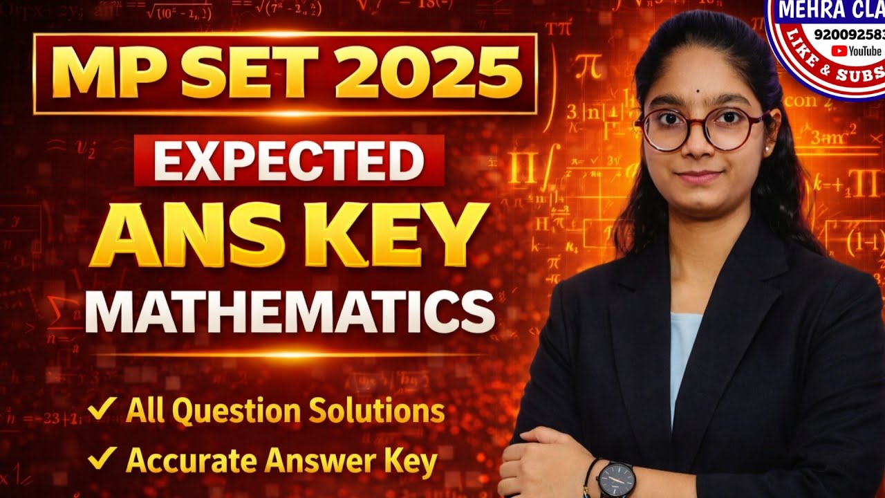 Mp set maths paper solution | mp set maths ans key | mp set 2025