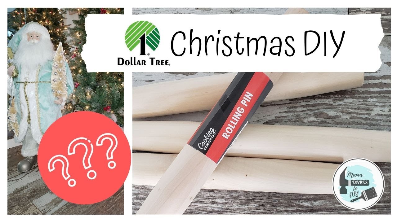 Farmhouse Dollar Tree Christmas DIY~ Using Rolling Pins