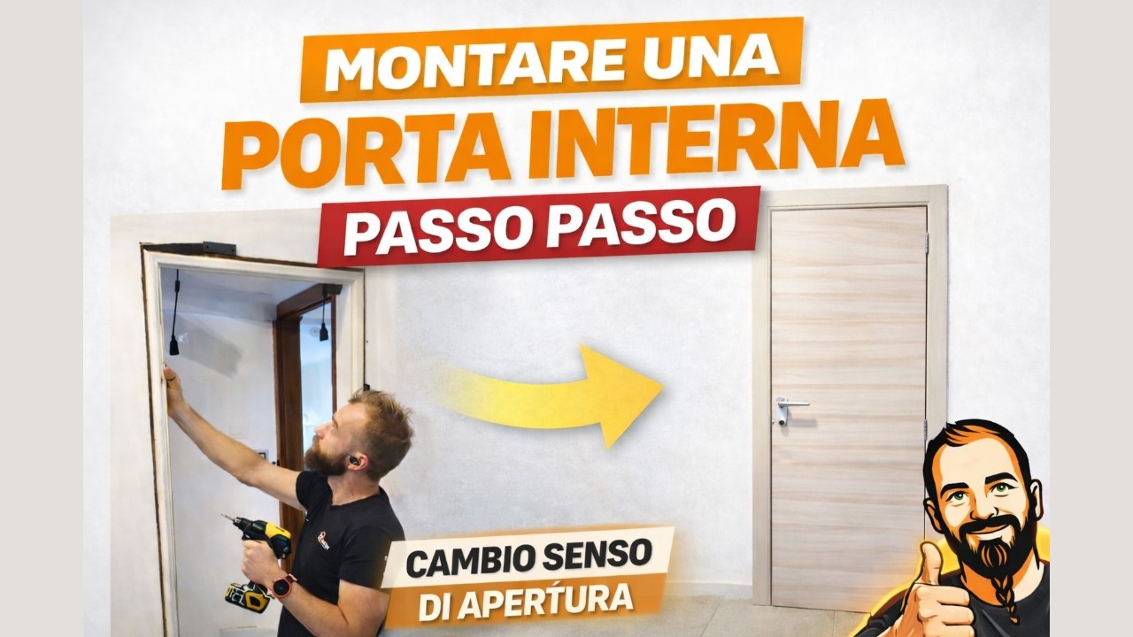 Montare una porta interna: guida completa + cambio senso apertura