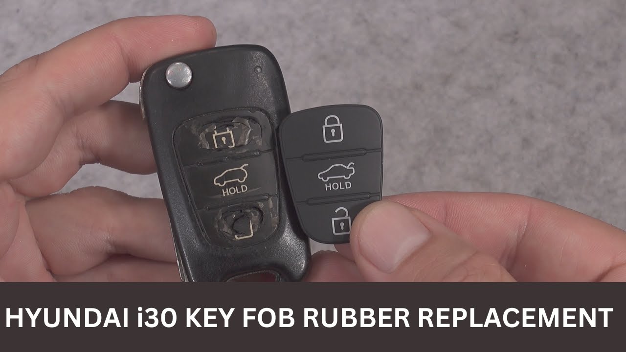 HYUNDAI (KIA) i30 key fob rubber pad button replacement