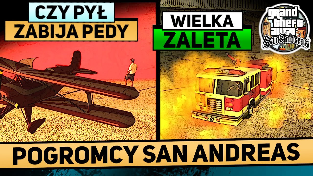 CZY DYM Z SAMOLOTU ZABIJE PEDA? | POGROMCY MITÓW GTA SAN ANDREAS! #106