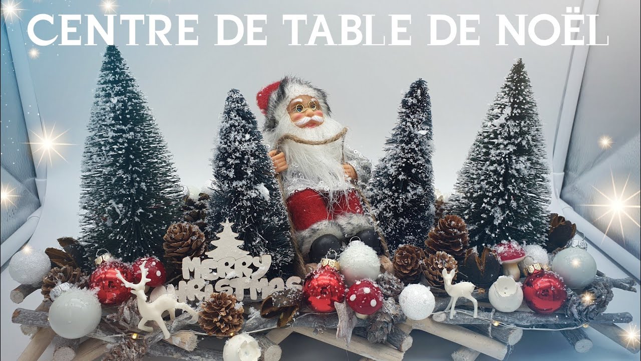 RECYCLAGE CENTRE DE TABLE DE NOËL