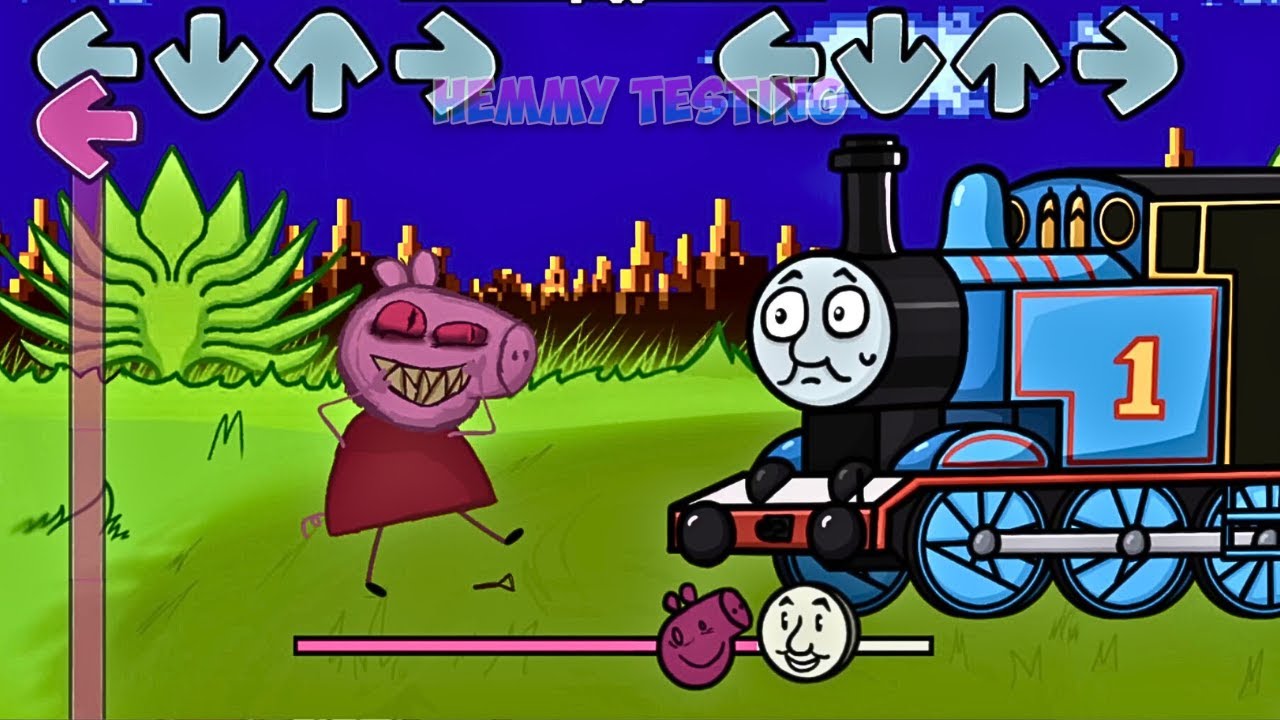 [SWAP] FNF Thomas and Friends ALL PHASES vs Peppa ALL PHASES Sings Chasing | The Railway Funkin