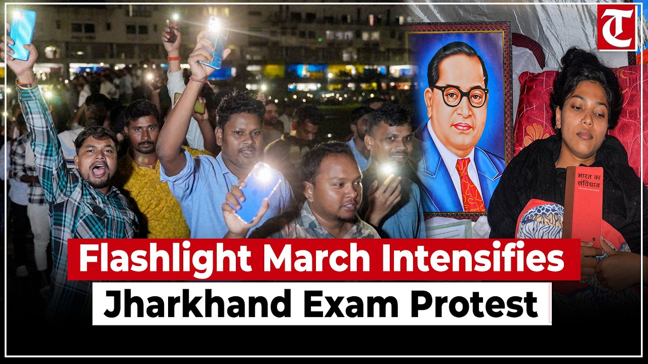Jharkhand Students Hold Flashlight March Over Alleged JPSC-JSSC Exam Irregularities
