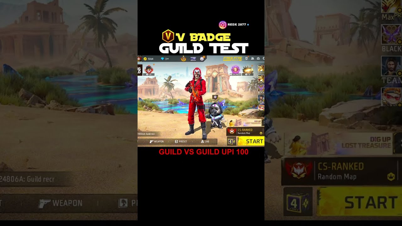 🔴 RED X 🔴 ON LIVE | Kokan Army Guild Test 🔥 1vs3 Only Members & eSports 💀