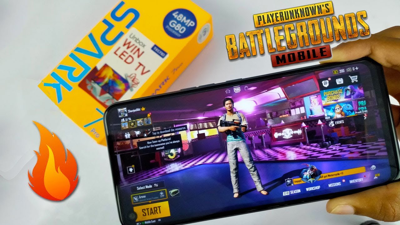 Tecno Spark 7 PRO PUBG Test with Full Gameplay! 🔥 90Hz Display??
