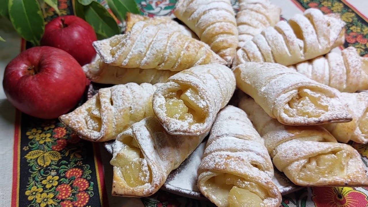 Творожное печенье с карамелизированными яблоками. Простой рецепт вкуснейшей домашней выпечки.