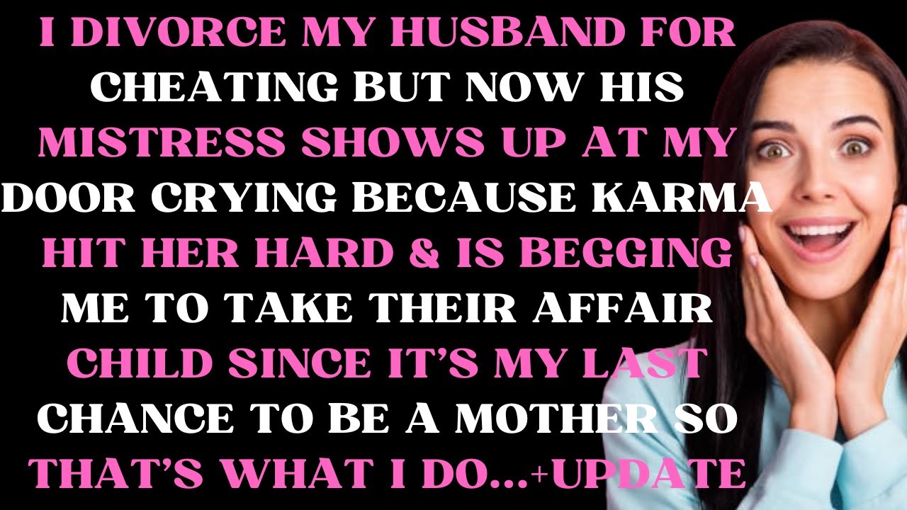 I divorce my husband for cheating, but now his mistress shows up crying at my door as Karma hit her