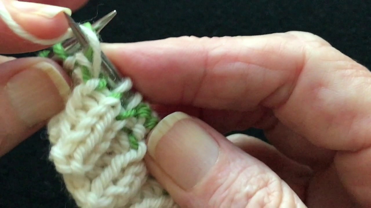 Enlarged Knit Before Purl