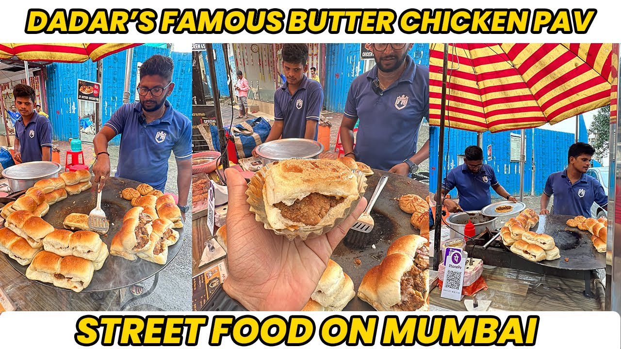 Dadar Famous Butter Chicken Pav Only ₹20😍 | Food Mafia Special Chicken Kheema Pav & Chicken Egg Roll