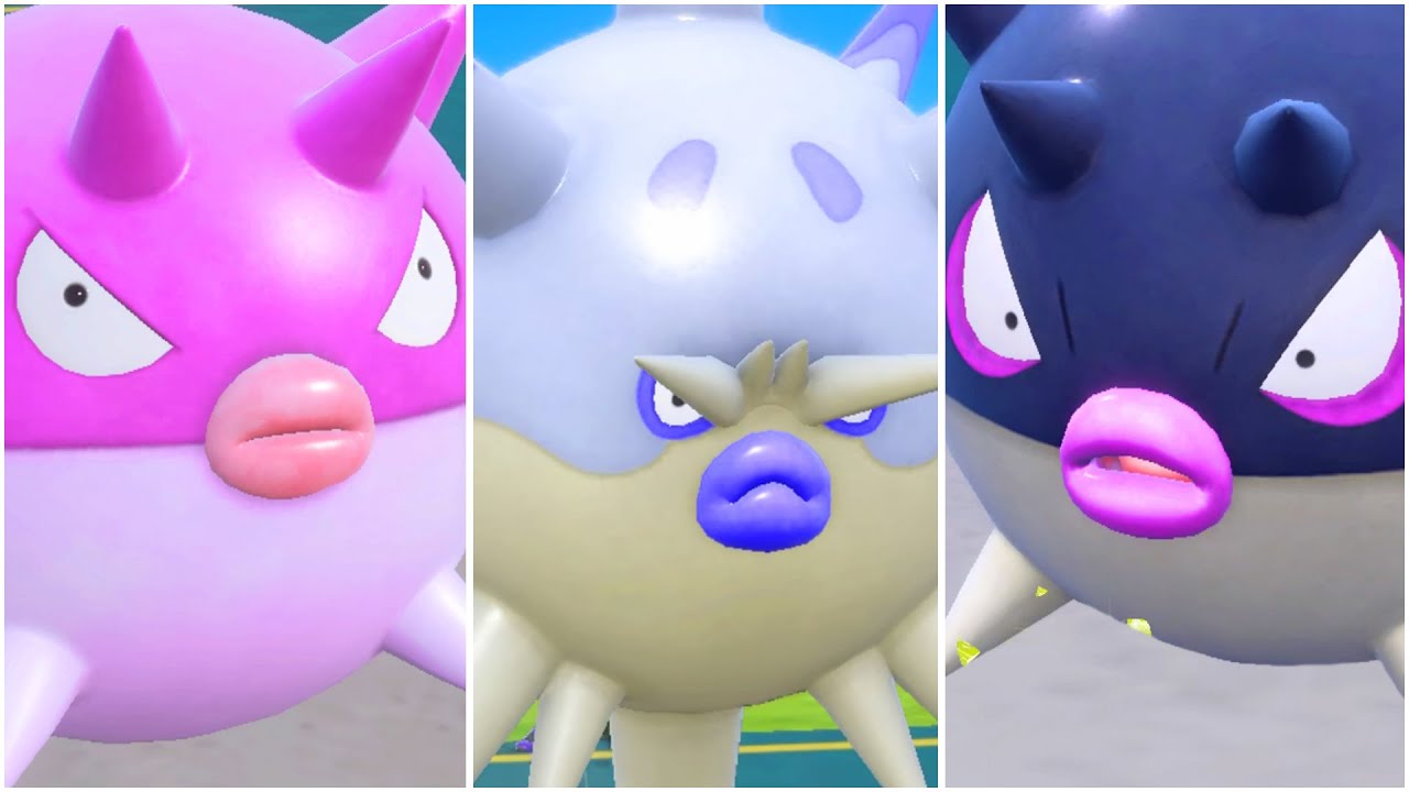 FULL QWILFISH EVOLUTION TEAM! Shiny Qwilfish, Shiny Overqwil Hisuian Moveset Scarlet Violet
