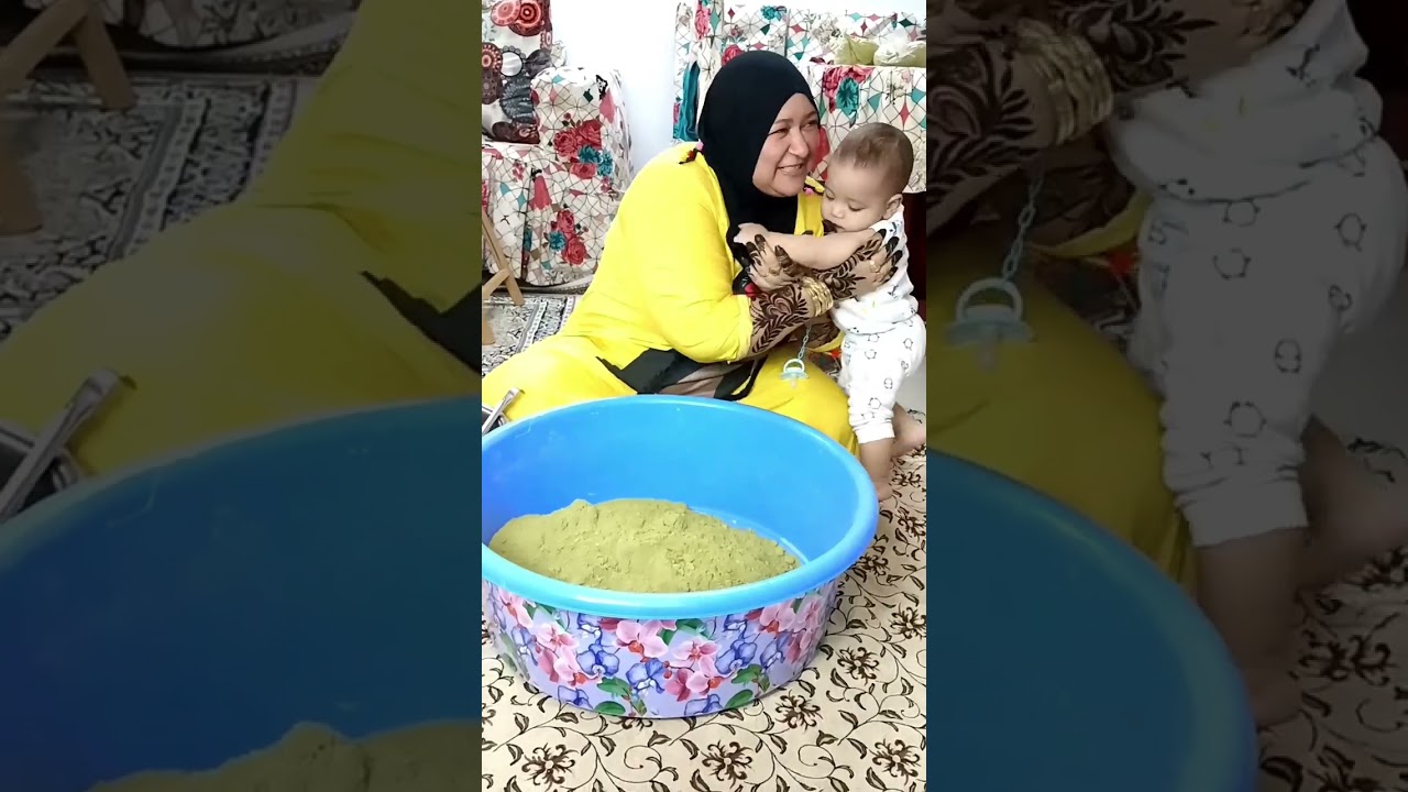 فرح بنتي عجنت الحنه في بيتي و فرحانه من قلبي متوقعتش شكل الحنه في الصواني #حنه_اسواني🔥🔥🔥🔥💕