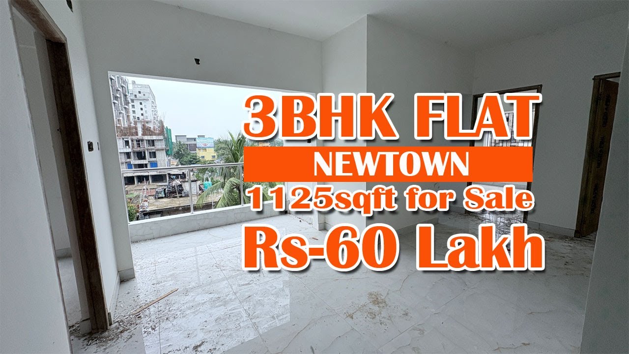 3BHK Flat for Sale at Newtown | Near Shapoorji Shukhobrishti  |1125sqft. under construction