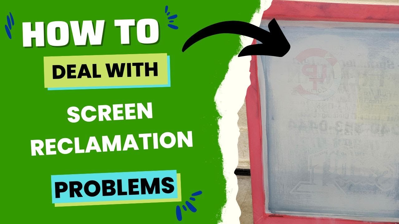 How to deal with screen reclamation problems | Screen Print Mastery