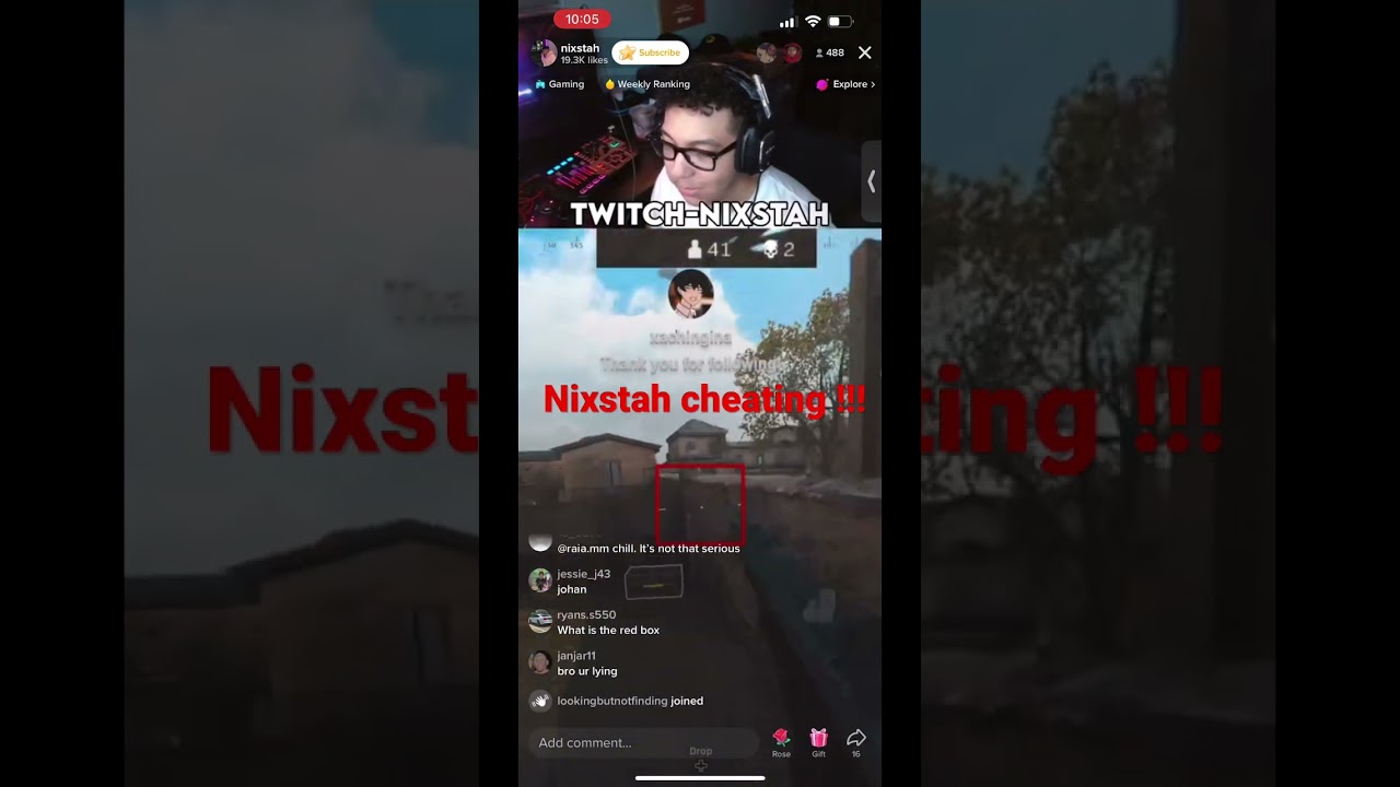 Nixstah&mdash; cheating on call of duty (TikTok) red box  aim assist ( cheater ) exposed !!!! @nixstah