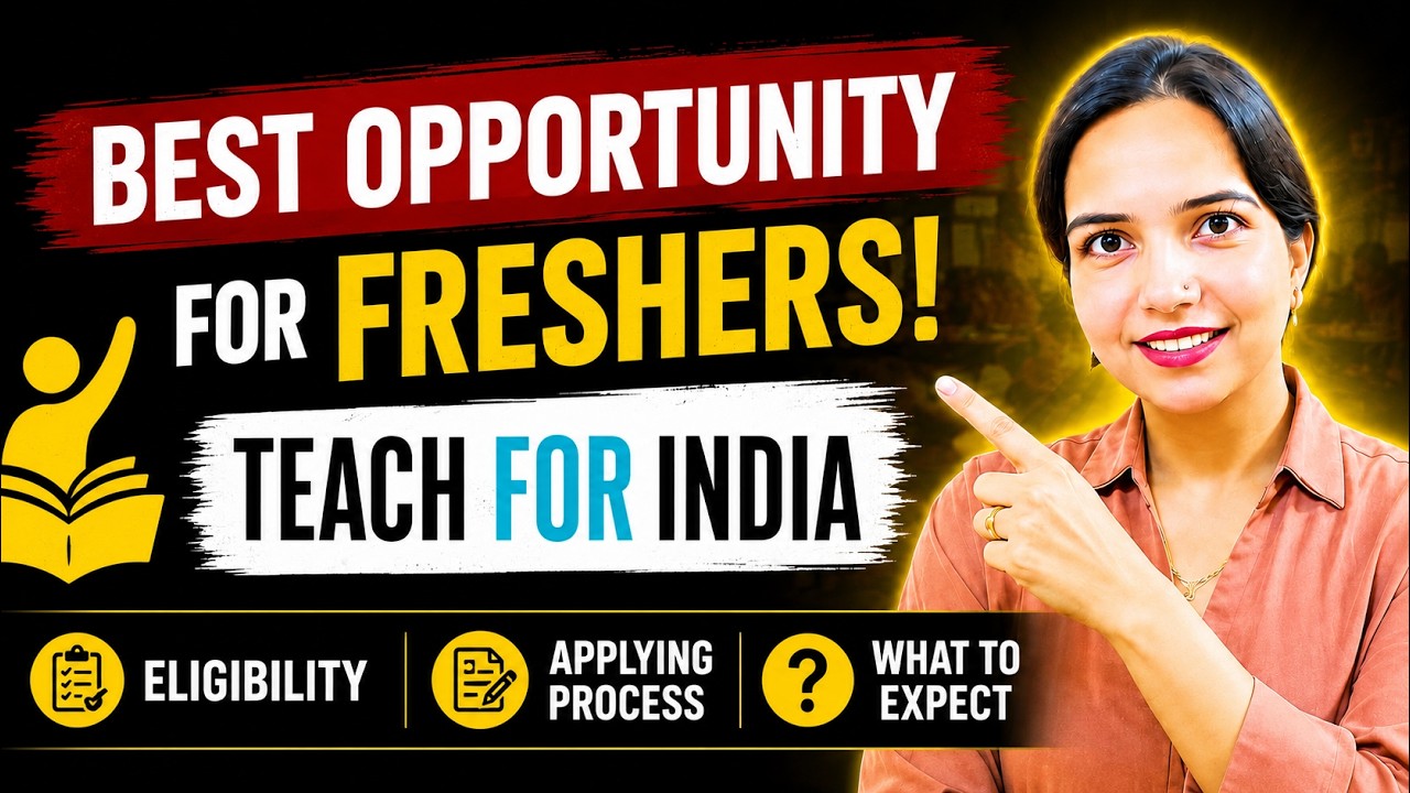 Teach For India Fellowship 2026 | Eligibility, Salary & Application Process Explained