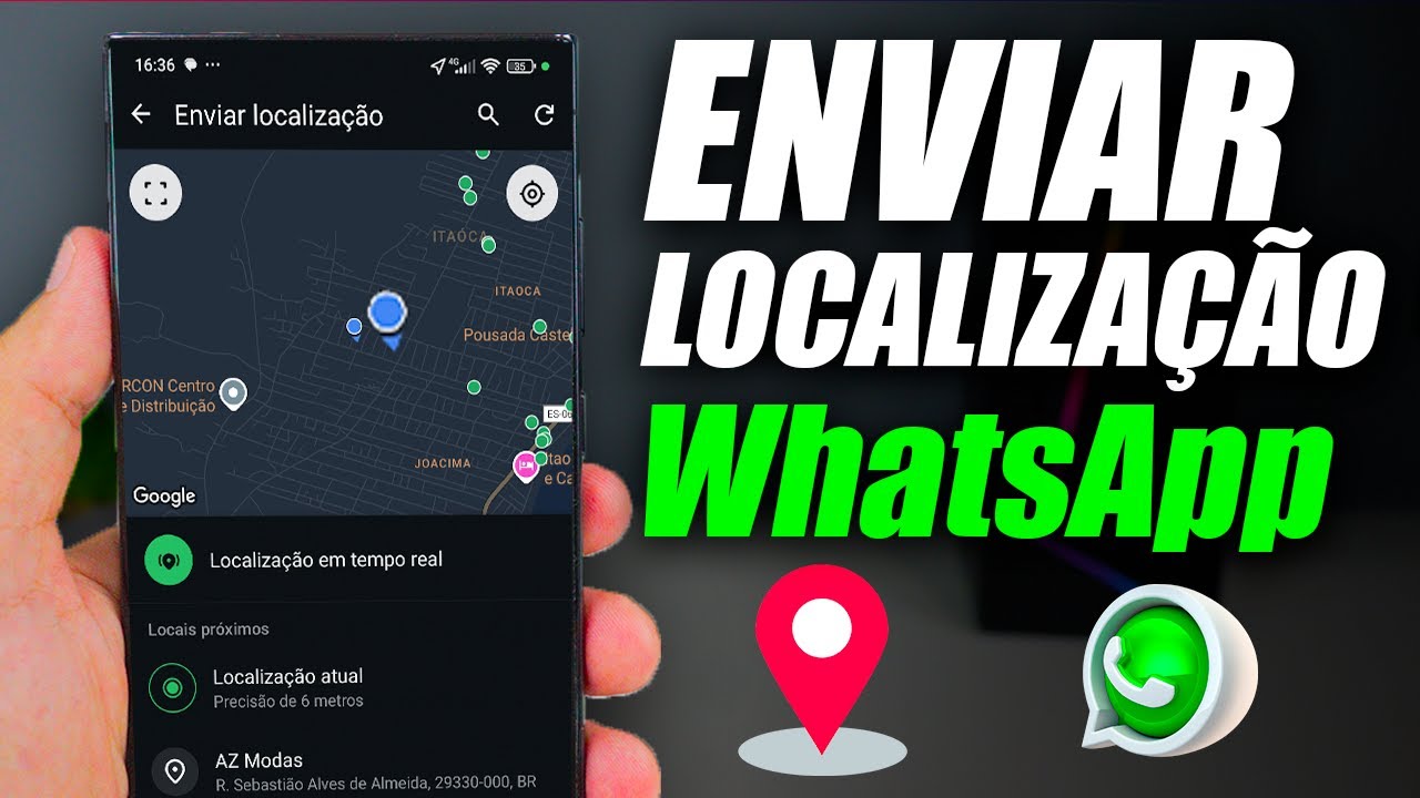 COMO ENVIAR LOCALIZAÇÃO PELO WHATSAPP
