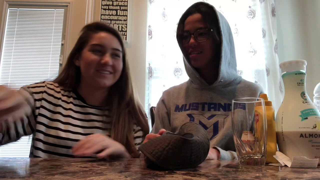 blindfold drinking challenge!!