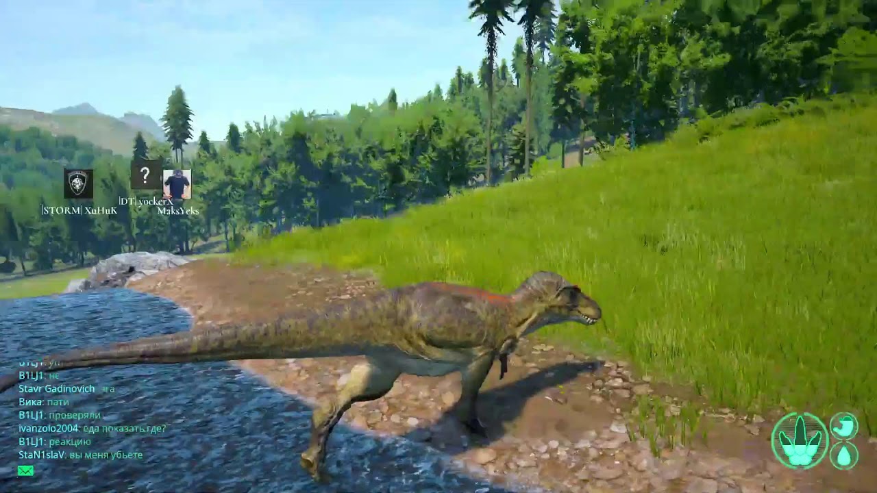 Пробуем выжить и найти друзей второй стрим age of dino The isle