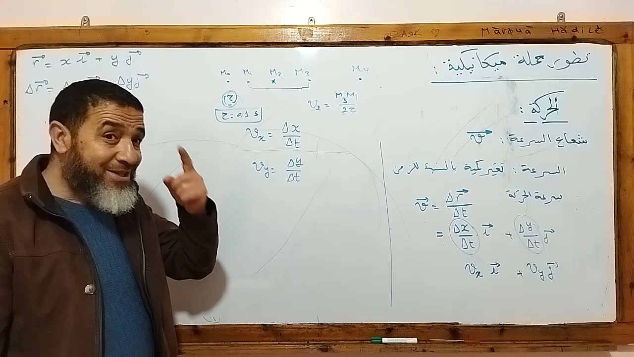 تطور جملة ميكانيكية - 02 -  أشعة الموضع ،  السرعة و  التسارع - bac 2022