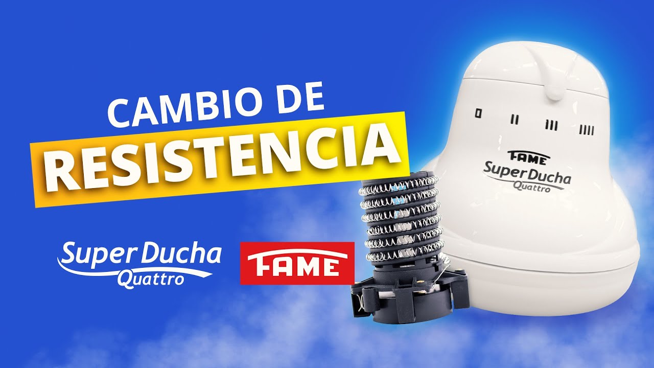 Cómo cambiar la RESISTENCIA de la ducha Super Quattro FAME