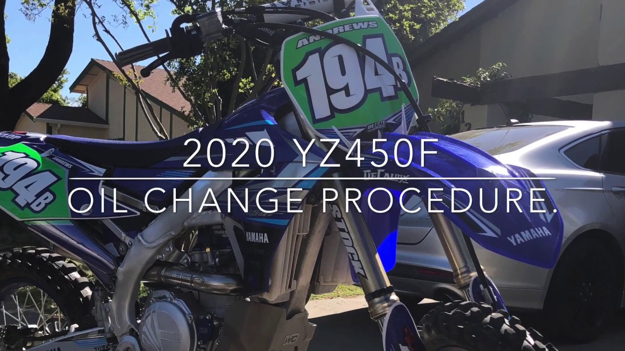 2020 Yz450f Oil Change Procedure.