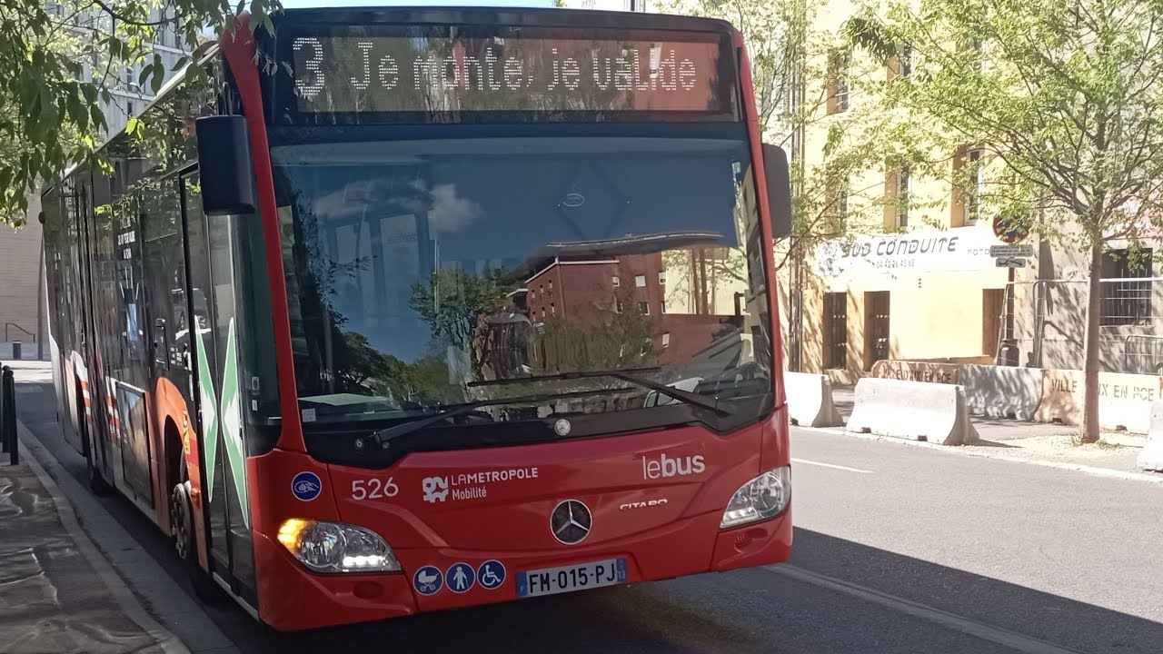 [Aix en Bus] Mercedes Citaro C2 Hybrid €6 - Ligne 3 destination Grande Bastide