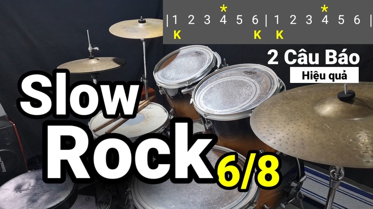 Hướng dẫn đệm SLOW ROCK 6/8 | 2 câu báo cơ bản | bài hát: Tình Yêu Của Chúa