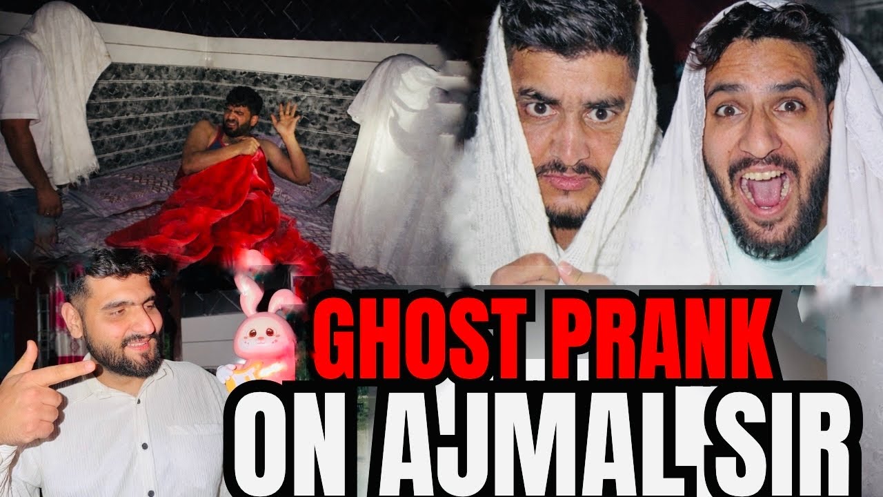 Scary Ghost Prank on Ajmal Sir😱 (Epic Reaction) Funny reaction 🧟 #horror #prank