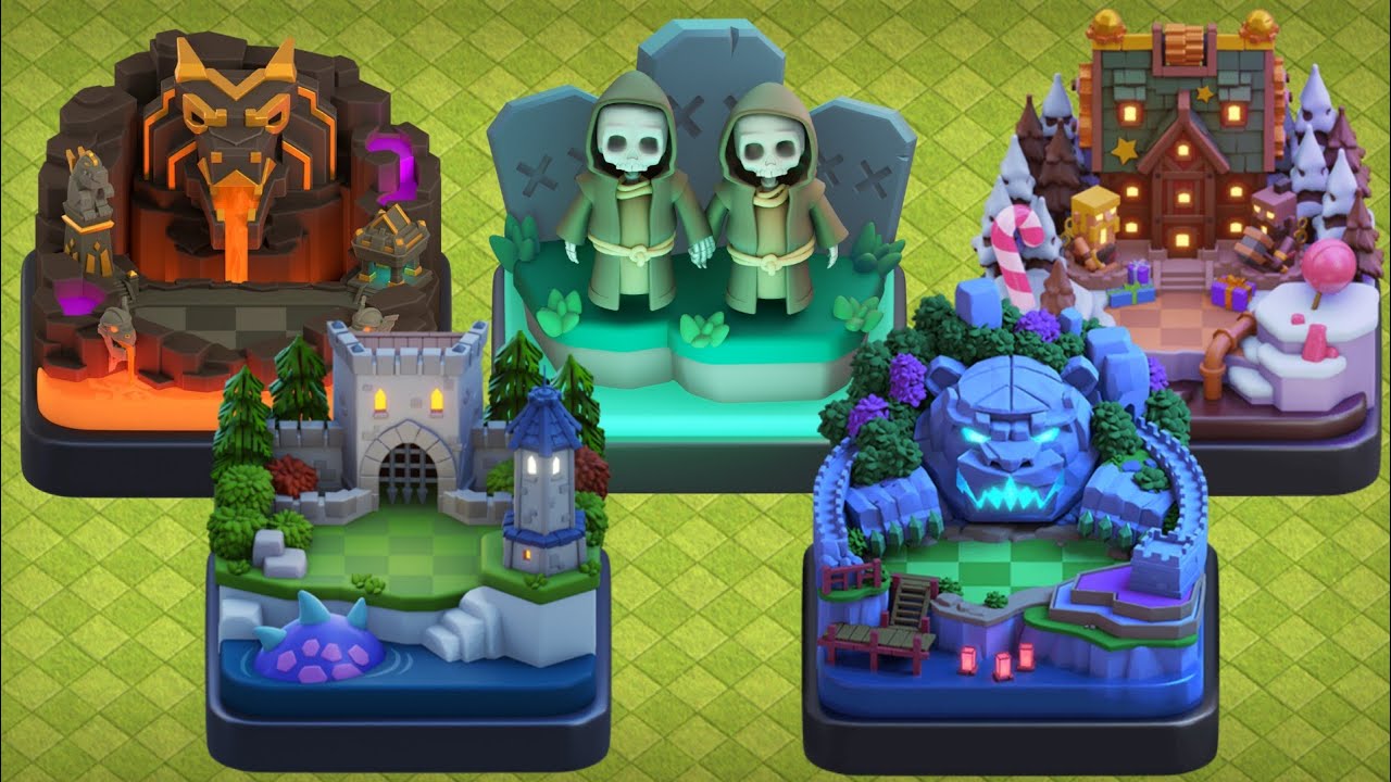 All Scenery Music | Clash of Clans 2 Hours Music 🎵
