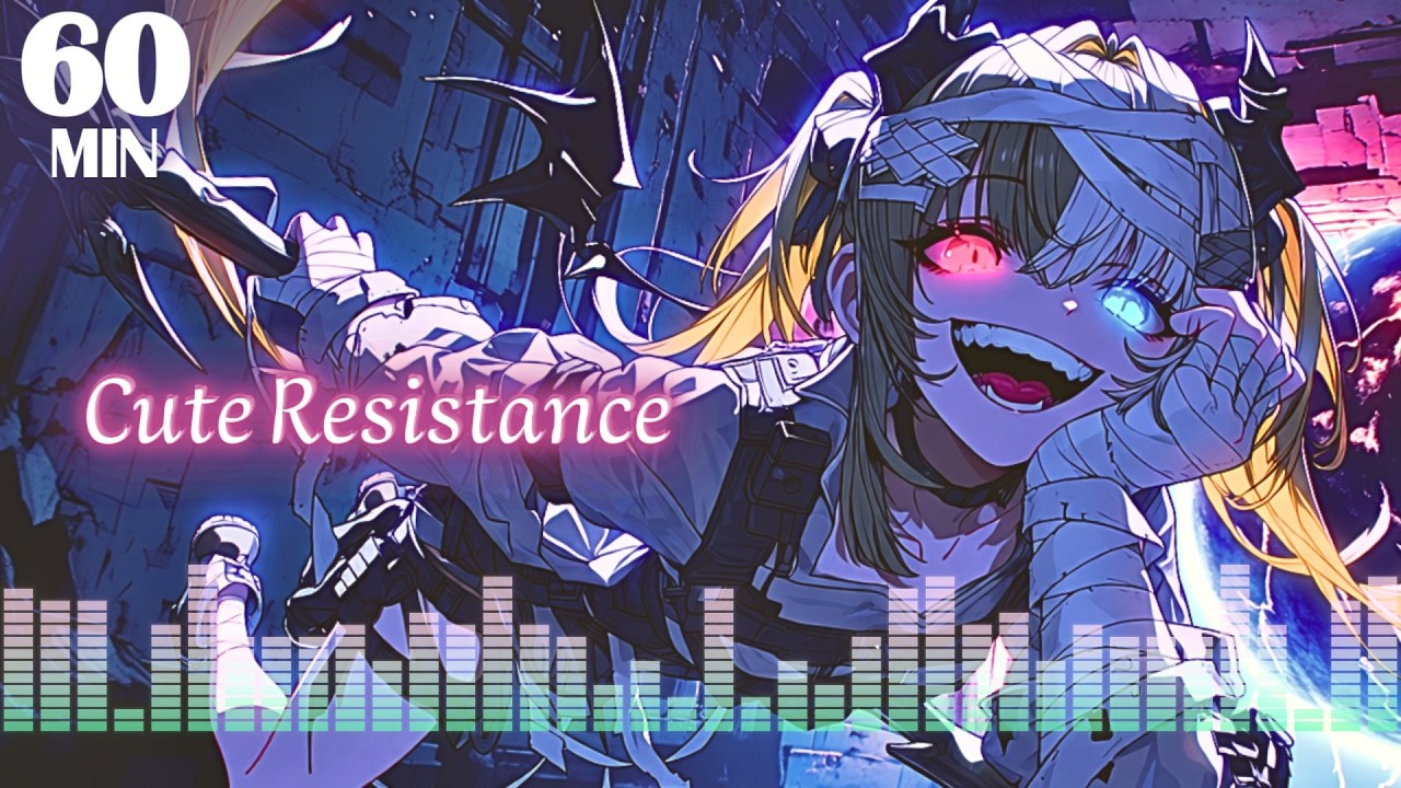 1 HOUR music | Mockery Is a Form of Mercy – Epic Cyberpunk / Anime Rock | Cute Resistance