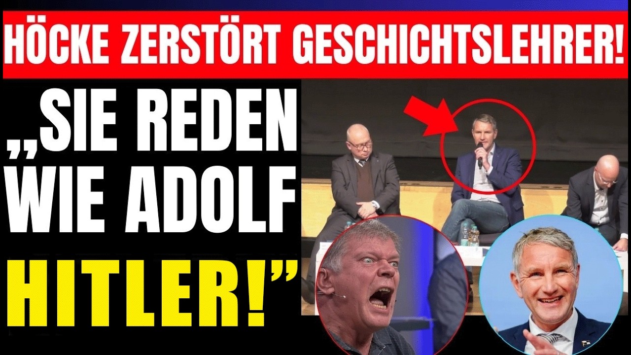 💥 &bdquo;SIE REDEN WIE ADOLF HITLER!&ldquo; 💥 H&ouml;cke kontert im B&uuml;rgerdialog! 🚨🔥