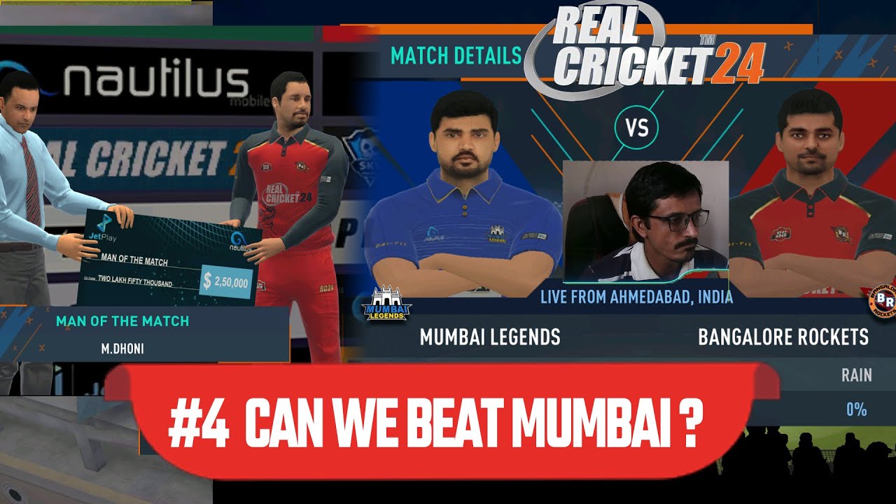 MI vs RCB : Mumbai Indians vs Royal Challengers Bangalore Real Cricket 24 | IPL 2024 Live Stream