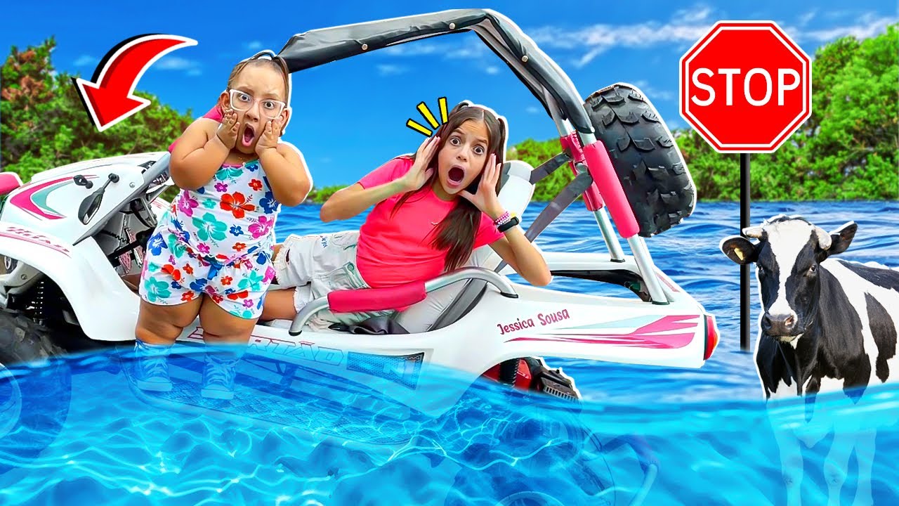 Jéssica e Maria Clara aprendem as Regras de segurança no Trânsito