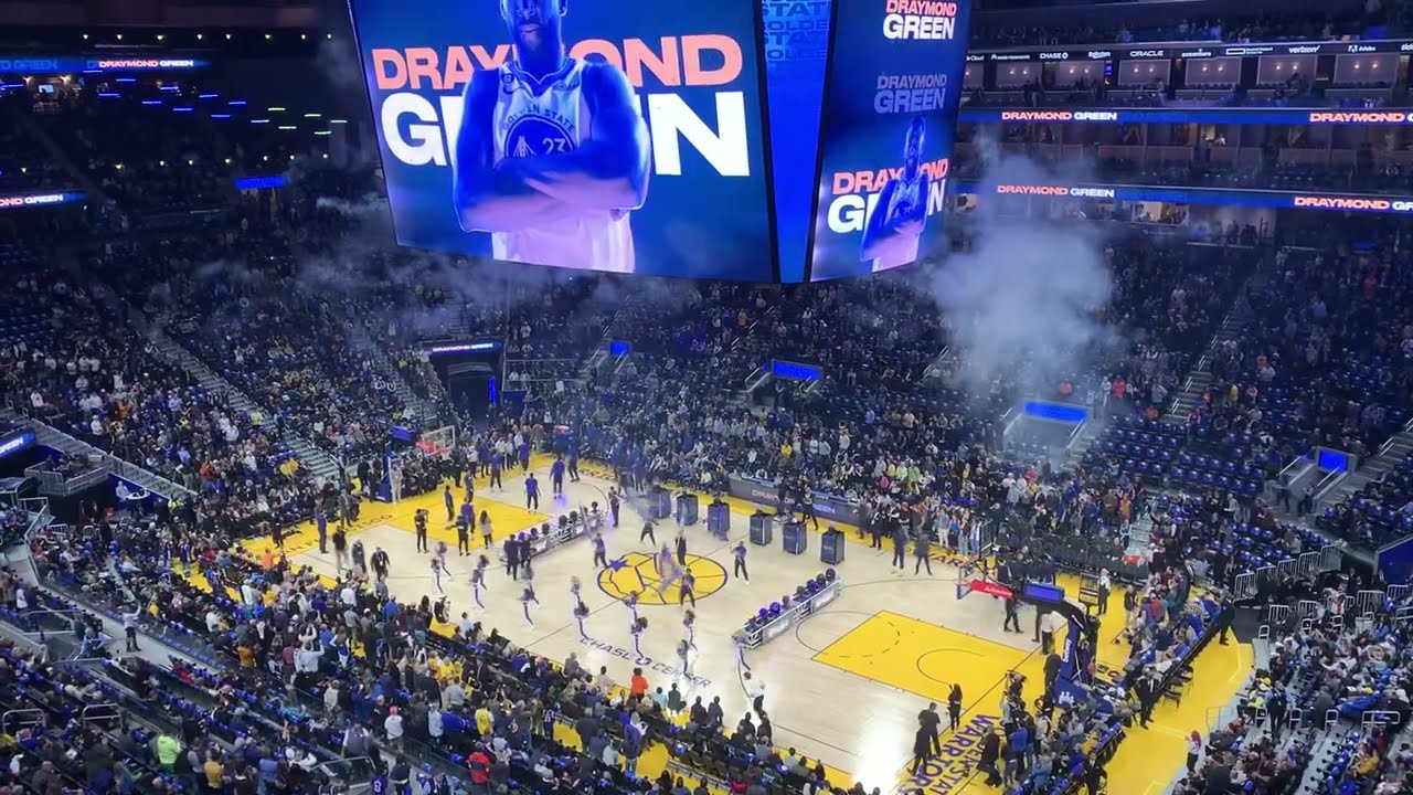 Golden State Warriors Starting Line Up Intro December 2022