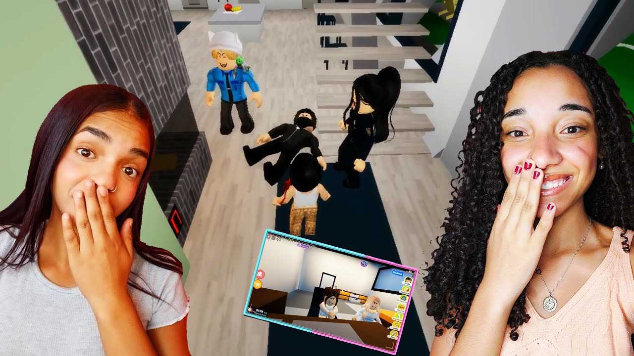 JUJU E MILLY GAMERS REAGINDO OS VÍDEOS ANTIGOS DO CANAL 😅😅🤣- Roblox - Historinhas - Brookhaven