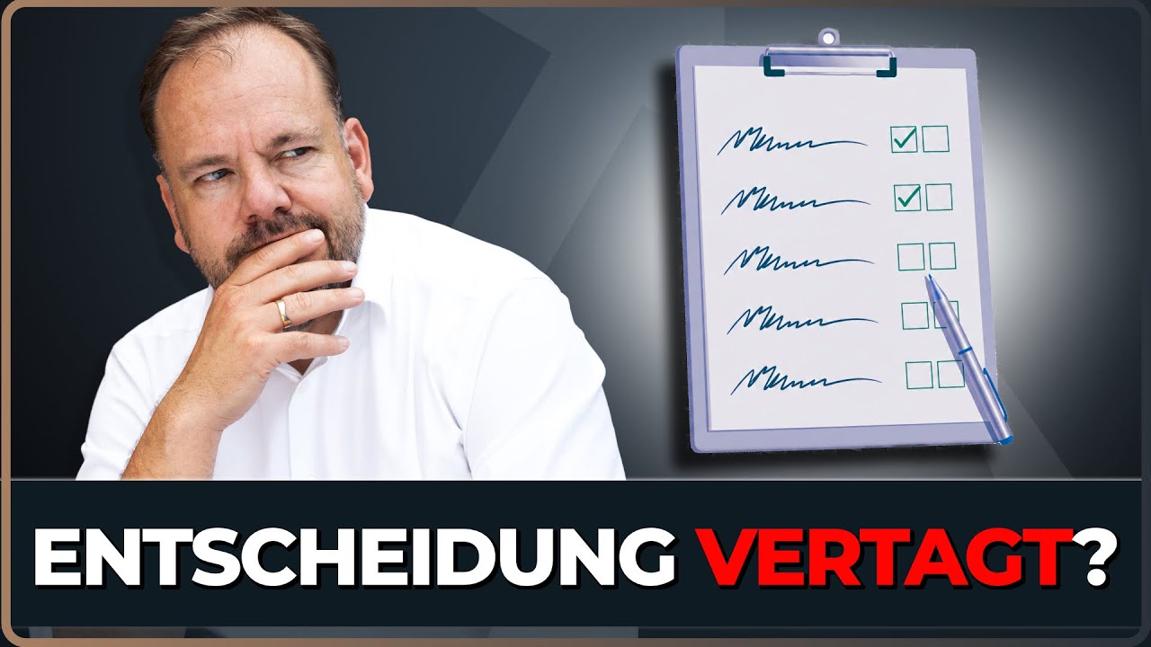 Entscheidungen im Handwerk: Warum dein „Finanzproblem“ in Wahrheit ein Entscheidungsproblem ist