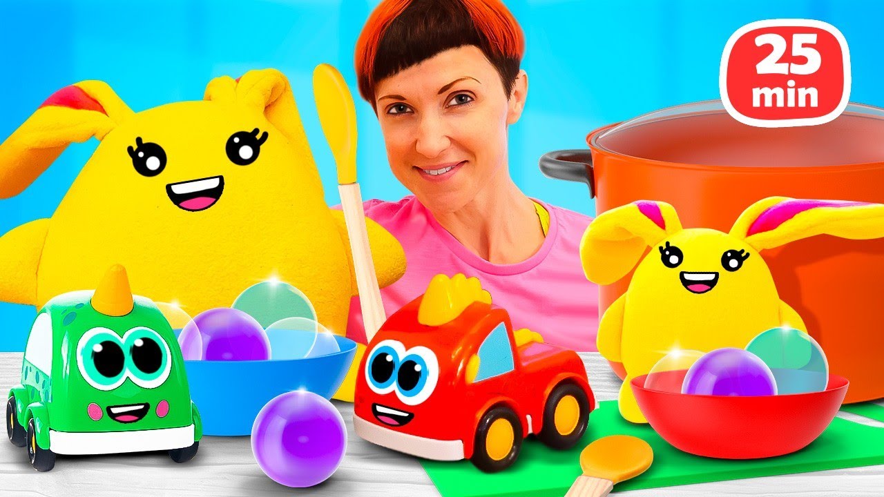Vlog de la maman de Bianca et de ses jouets : Faisons de la bouillie pour les petits lapins 🐰 !